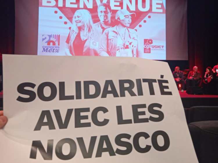 [25-11-20] METZ – Soutien fraternel et Solidarité avec Novasco de la part congressistes de l&rsquo;UGICT CGT au palais des&nbsp;Congrès