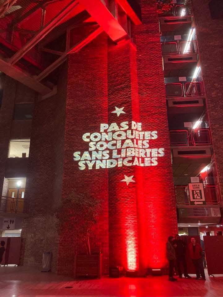 Meeting national pour les libertés&nbsp;syndicales