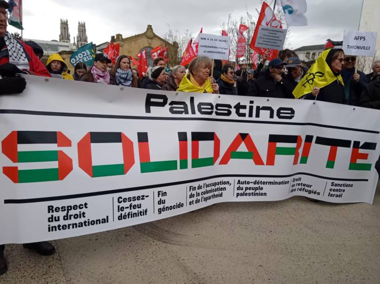 [26-03-28] NANCY – Rassemblement initié par AFPS Association France Palestine&nbsp;Solidarité