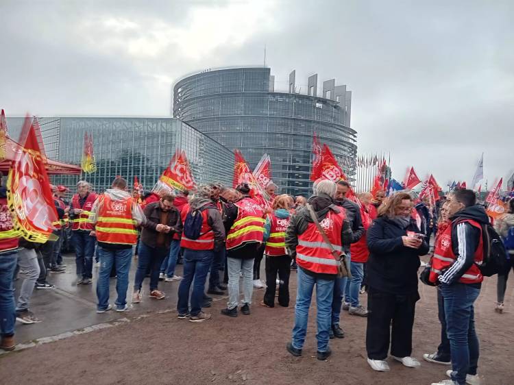 L&rsquo;UD CGT 54 mobilisée à Strasbourg contre le 28e régime&nbsp;!